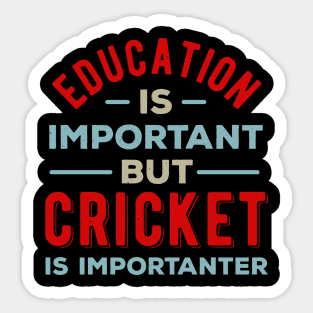 Funny Cricket Gift Sticker